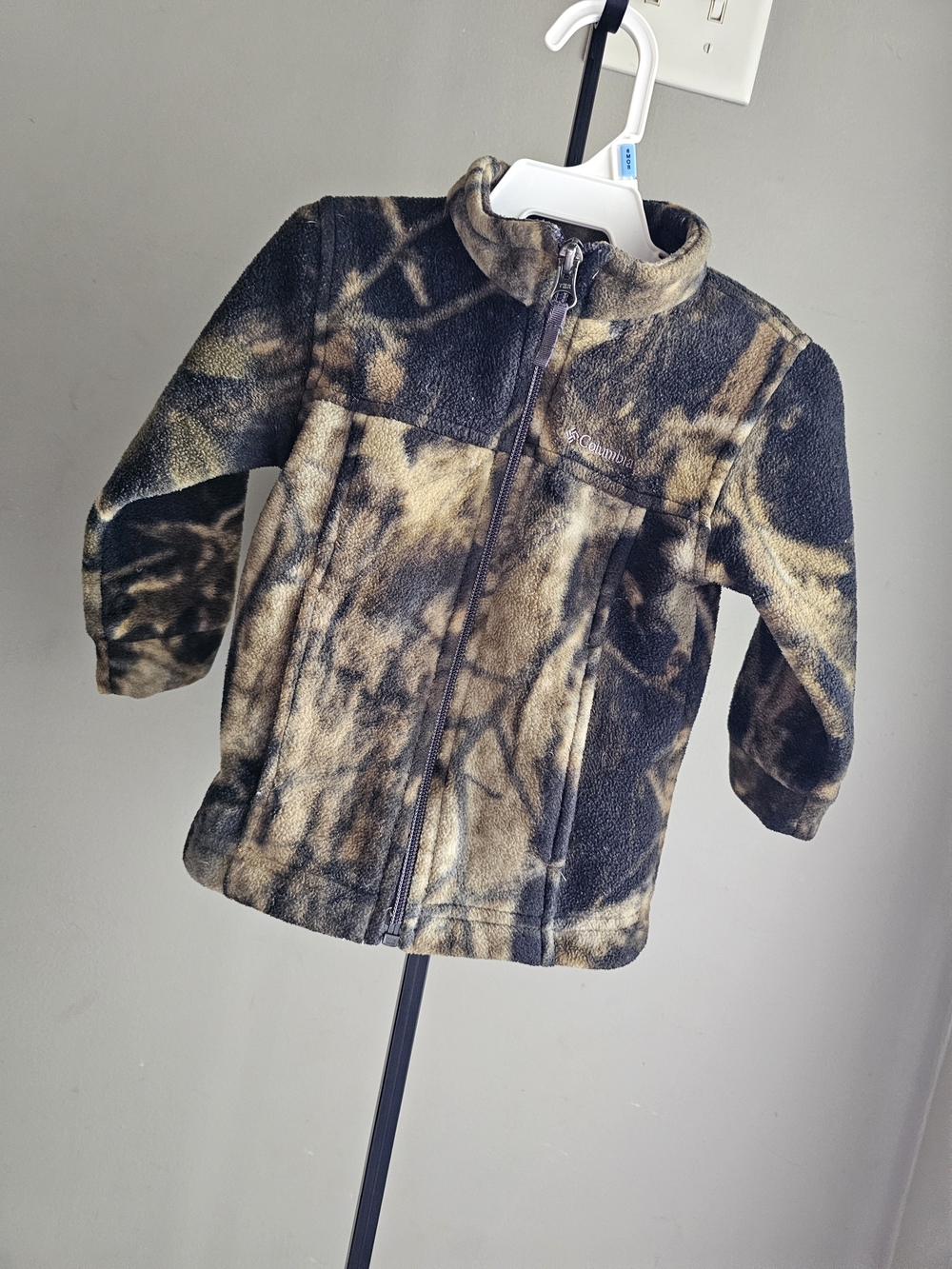 Columbia Kids Brown & Tan Camo Fleece Jacket 12-18 M